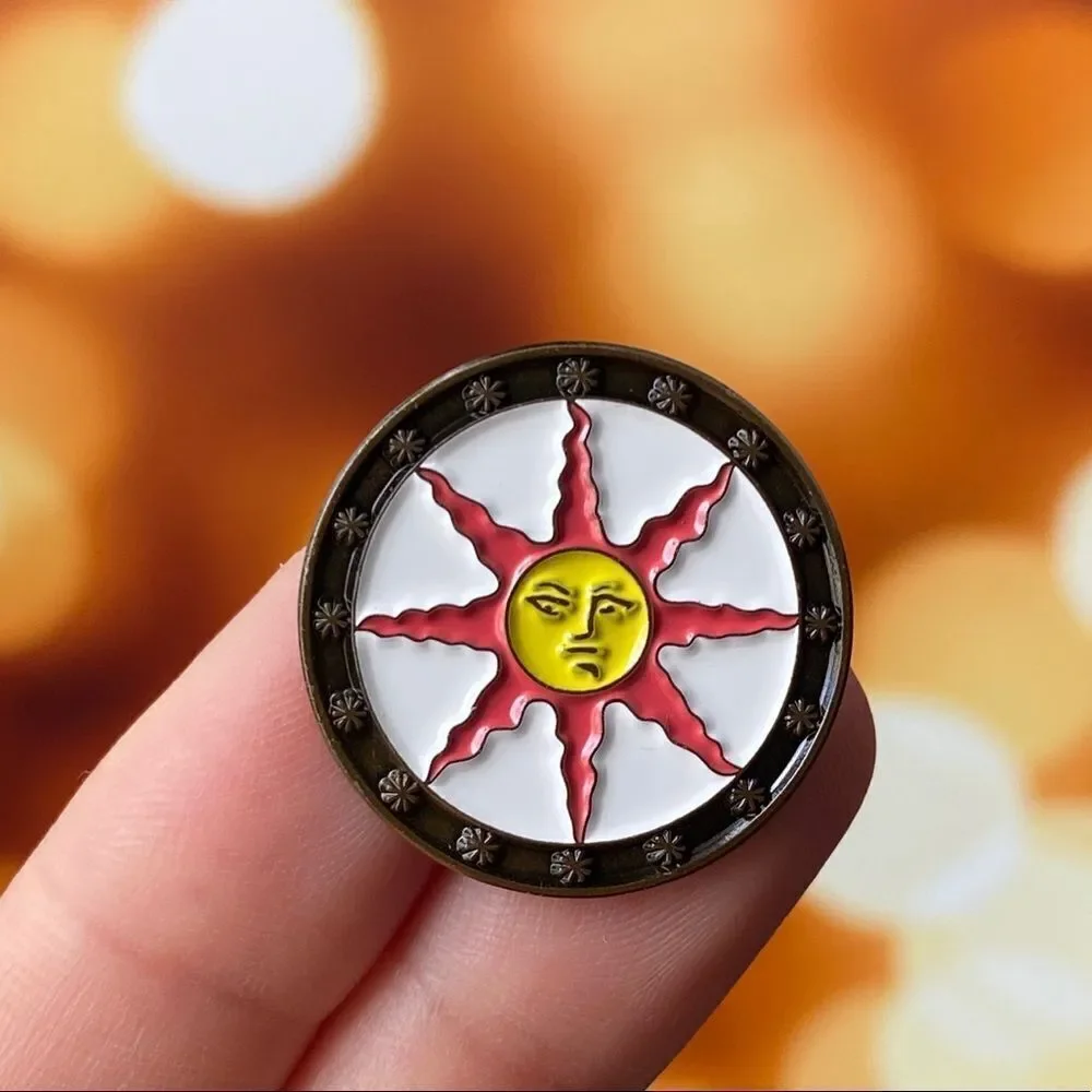 Salty Sun Enamel Pin/ Brooch